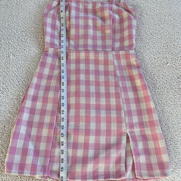 CIDER Elegant Pink and White Mini Dress coquette Femenine (reduced to small) - Picture 3 of 10